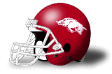 Arkansas Razorback Football Helmet