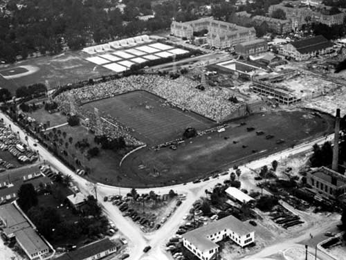 university of florida. 1949 Aerial view of UF campus;