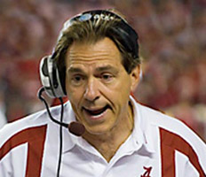 Alabama Head Football Coach Nick Saban