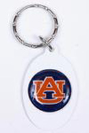 Auburn Tigers Metal Oval Keychains