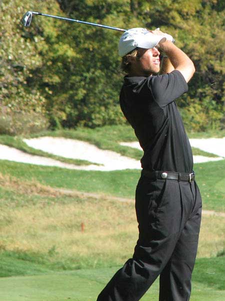  University of Kentucky golfer's swing 