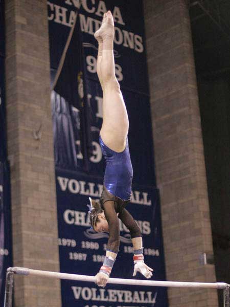  UK gymnast on bar