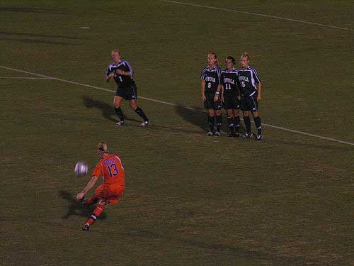 Gator soccer free kick