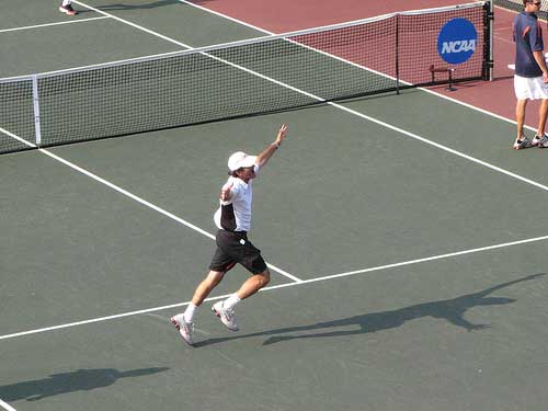  Georgia's Tennis Coach Diaz celebrates