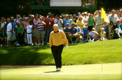 Jack Nicklaus at the Masters.