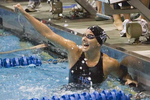  Kentucky swimmer celebrates 