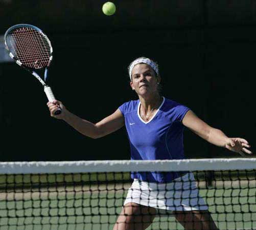  Kentucky Tennis Smash at Net 