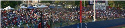 Ole Miss fans in Swayze's Left Field