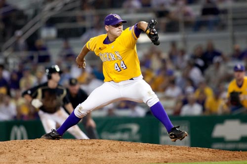 LSU pitcher Paul Bertuccini