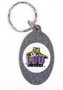 LSU Tigers metal oval keychains