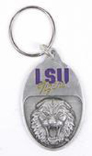 LSU Tigers pewter keychains
