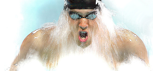  Michael Phelps splash.