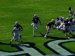 Cam Newton Walks in Endzone