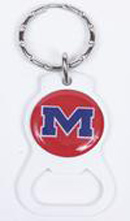 Ole Miss Rebels bottle opener keychains