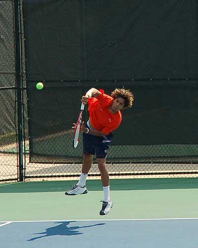 Auburn tennis overhead slam
