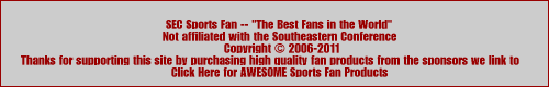 Footer for Sec Sports Fan Store Pages