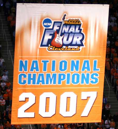 2007 Tennessee Lady Vols National Championship Banner